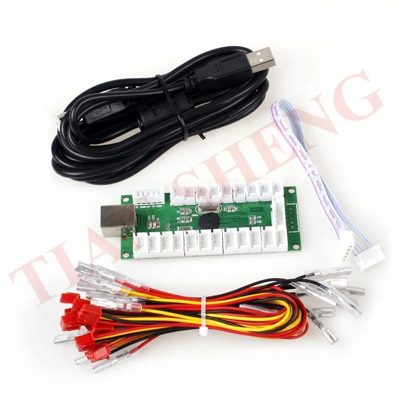 Нулевая задержка аркадный светодиодный USB-кодировщик для ПК джойстик