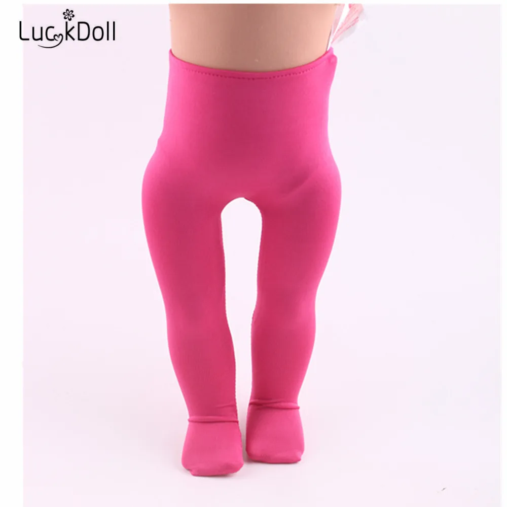 Легинсы LUCKDOLL однотонные подходят для детей размером 18 дюймов американский