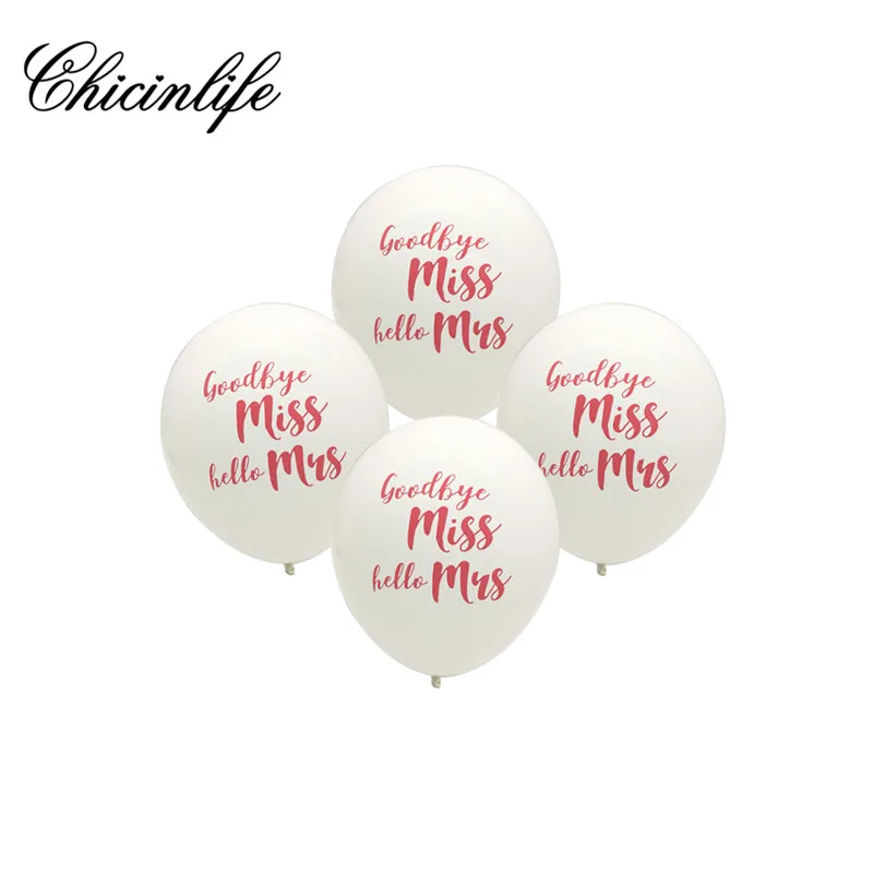 Фольгированные шары с надписью Miss to Mrs Chicinlife Свадебный декор для девичника