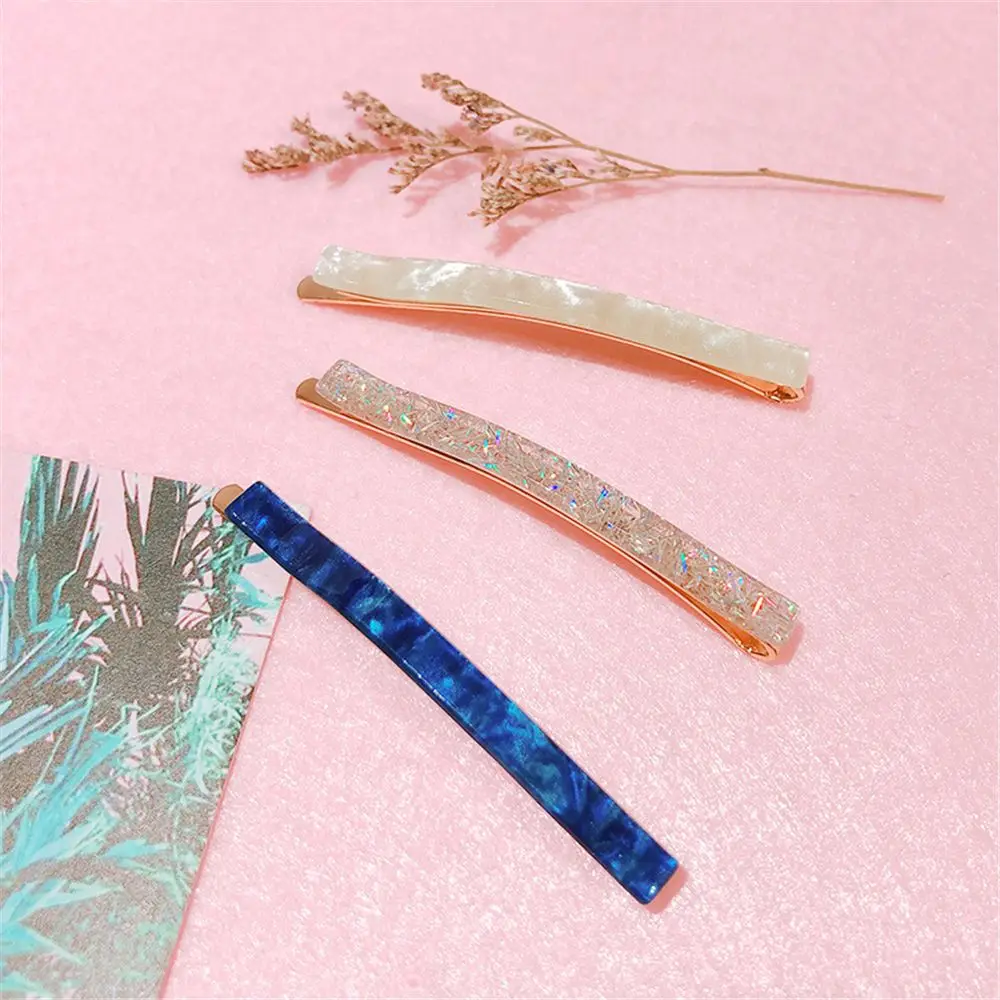 Новая мода женщин девушек уксусной кислоты шпильки длинные Красочные заколки для волос с камнем аксессуары для волос