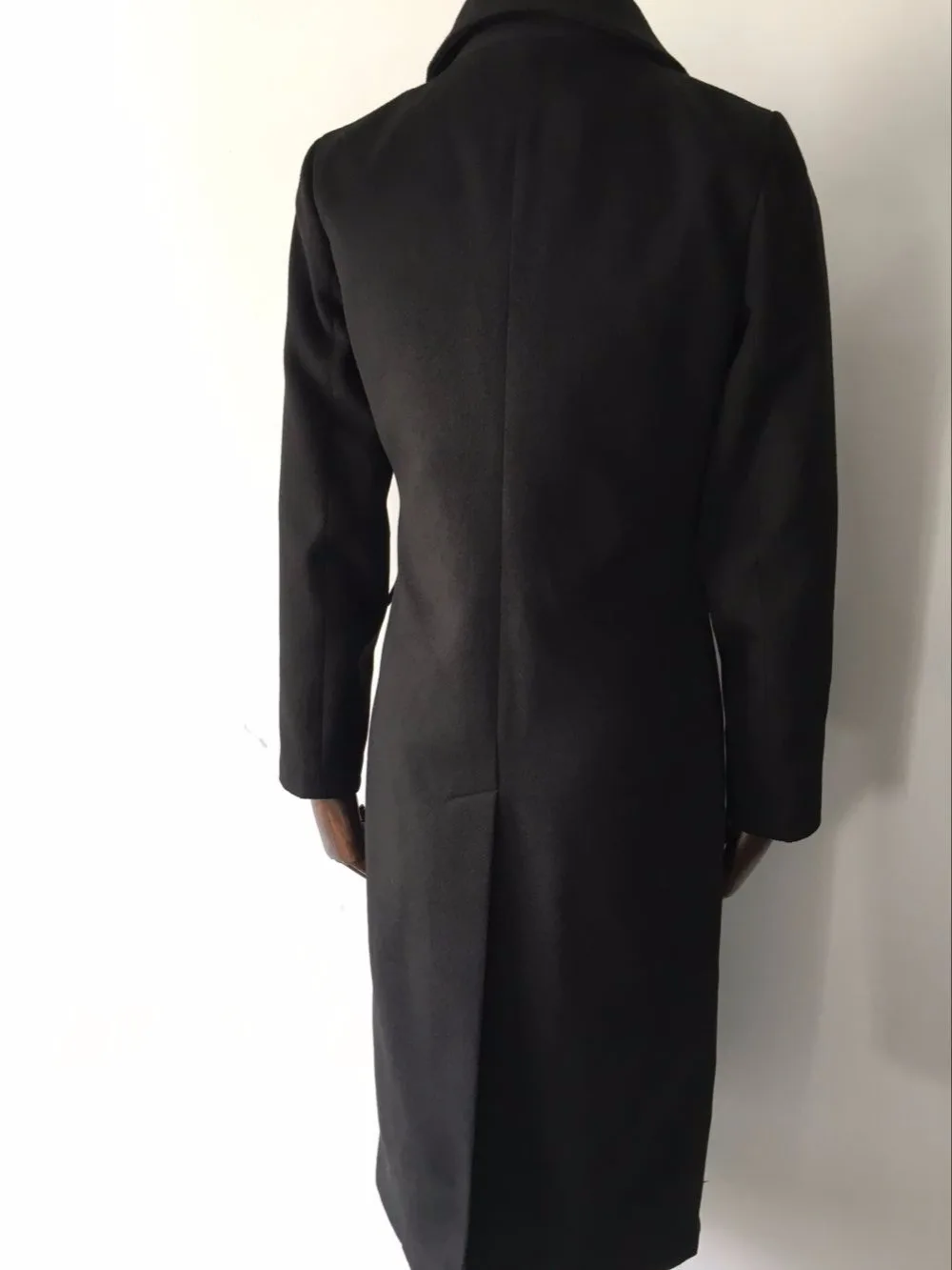 2017 женское длинное дизайнерское шерстяное пальто с воротником-костюмом на осень