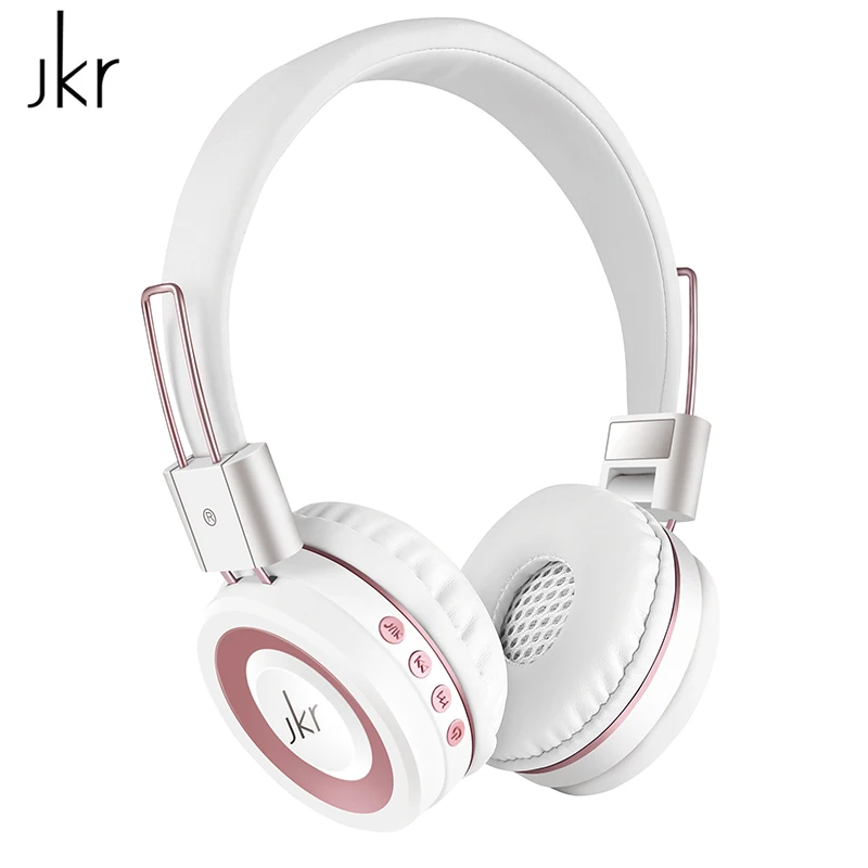 JKR-210B Bluetooth гарнитура стерео звук BT4.2 поддержка Mic FM радио AUX Портативный беспроводной Bluetooth наушники модные наушники