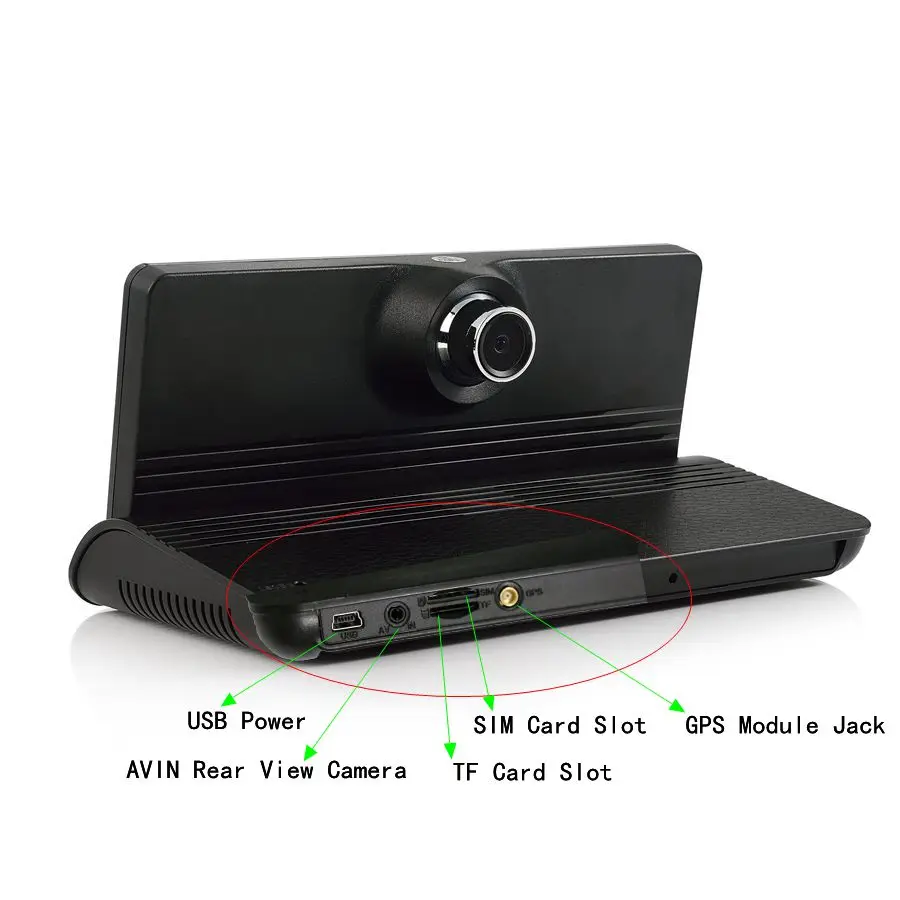 Otstrive 7 дюймов 3G GPS навигации приборной панели Android 5.0 видеорегистратор Full HD 1080 P