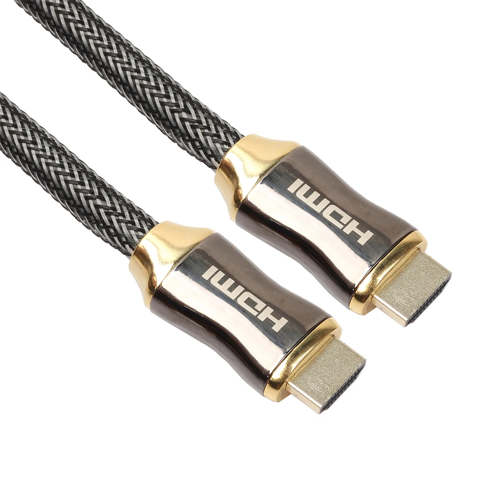 Позолоченный кабель HDMI из цинкового сплава с нейлоновой оплеткой 2,0 4K x 2K Ethernet Поддержка видео 4K 2160P HD 1080P 3D1m 2m 3m 5m 10m