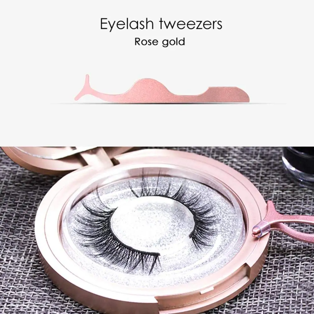 5 Magnetic Eyelashes natural False Eyelashes Magnet Lashes Magnetic Liquid Eyeliner& Magnetic False Eyelashes& Tweezer Set