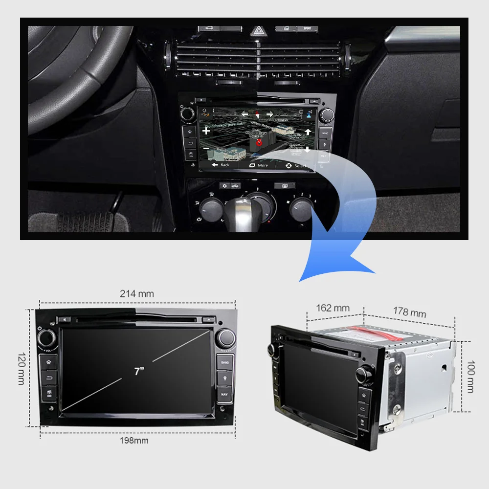 Android 9 Авторадио 2 Din автомобильный DVD GPS навигация для Opel Astra H G J Antara vectra c b Vivaro astra corsa