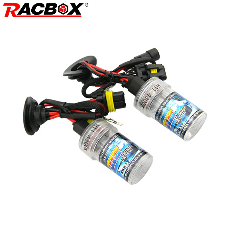 RACBOX 55Вт HID Xenon одной лампы 12v для фар преобразования H1 H3 H4-1 H7 H8/H9/H11 HB3 HB4 9005 9006 4300k 6000k 8000K