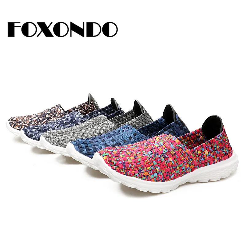 FOXONDO/2019 г. Летняя женская дышащая обувь для вождения на плоской подошве легкие