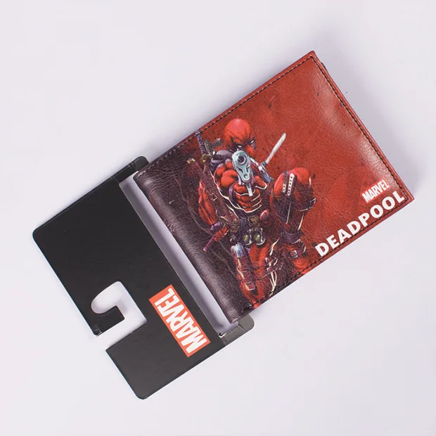 DC Marvel Comics бумажник с рисунком Аниме Качество кожа Капитан Америка мужской бумажник мультфильм серии денег Сумки - Цвет: 004