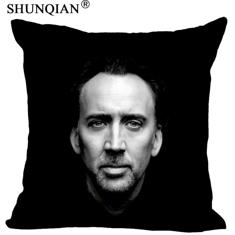 Наволочка на заказ Nicolas Cage квадратная Подушка молнии (две стороны) печать ваших