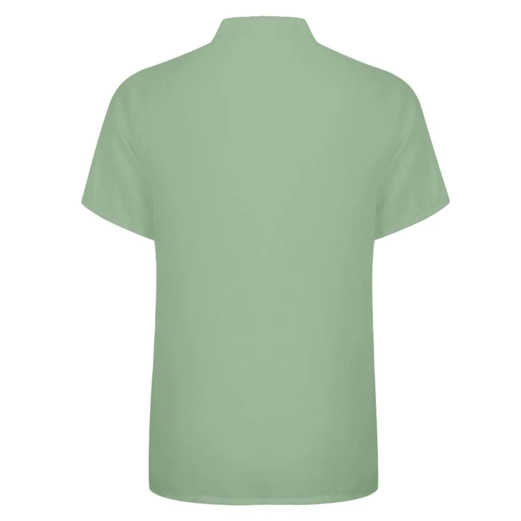 Мужская рубашка blusa masculina, мешковатая, стиль, хлопок, лен, короткий рукав, мужская рубашка на пуговицах, Мужская одежда, camisa masculina