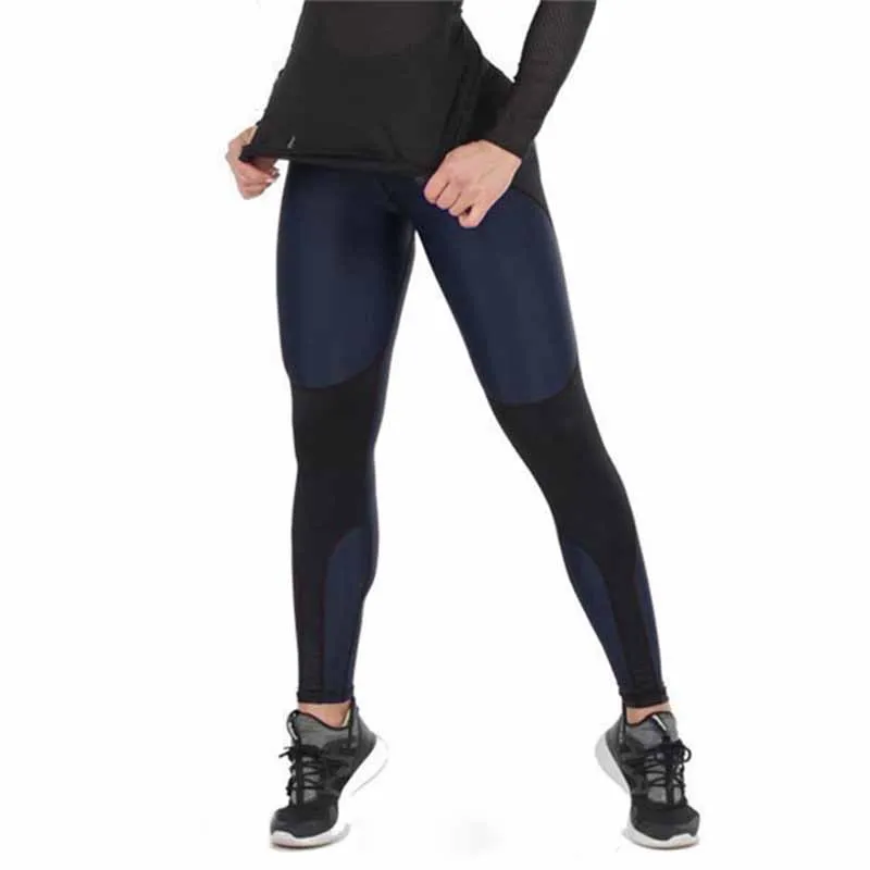 SALSPOR Women Patchwork Push Up Workout Leggings Elastic Slim Bodybuilding Leggins Female High Waist Quick Dry Legging | Женская одежда