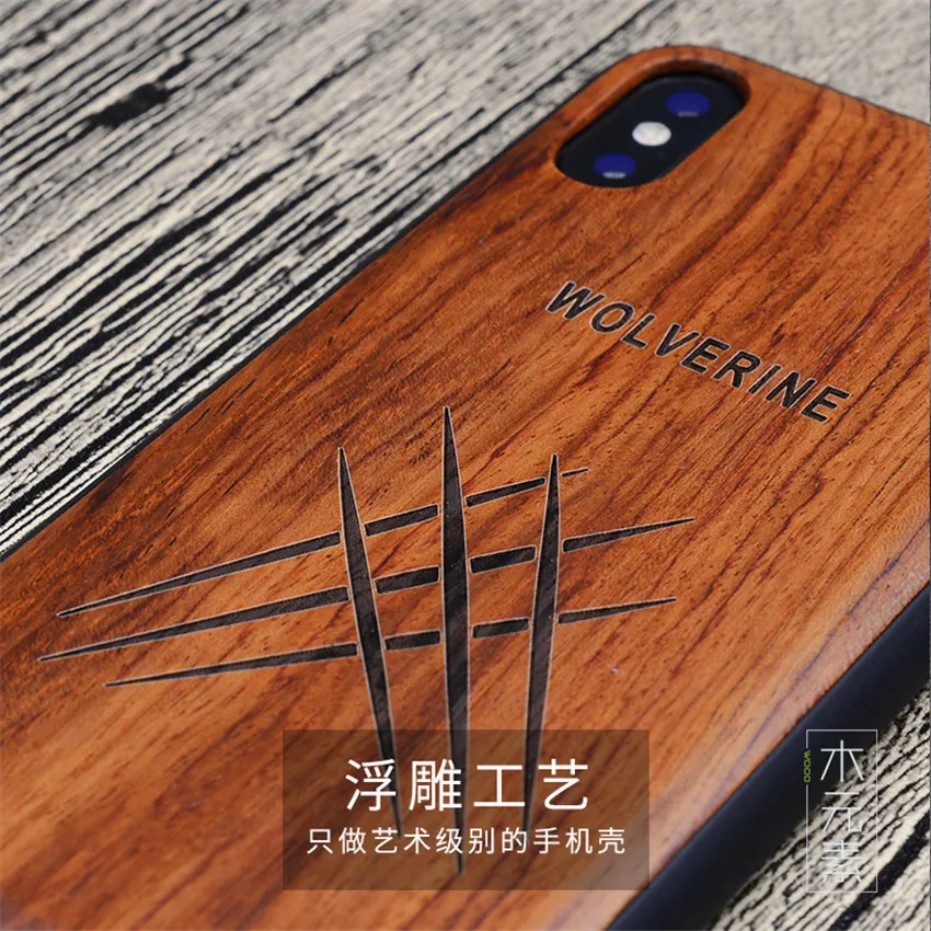 Резные Мстители деревянный ящик для iPhone XS Max XR противоударный ТПУ бампер чехол для iPhone X 8 7 6 6s plus чехол деревянный корпус 7plus