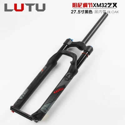 27.5black tube black MEROCA LUTU Lutu горный велосипед передняя вилка амортизационная вилка 26 27,5 29 дюймов Золотая трубка амортизатор - Цвет: 27.5black tube black
