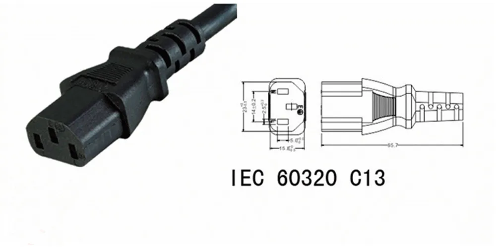 IEC 320 Профессиональный адаптор C14 Штекерный к C13 Женский конвертер удлинитель Кабель питания+ переключатель преобразователь питания штекер