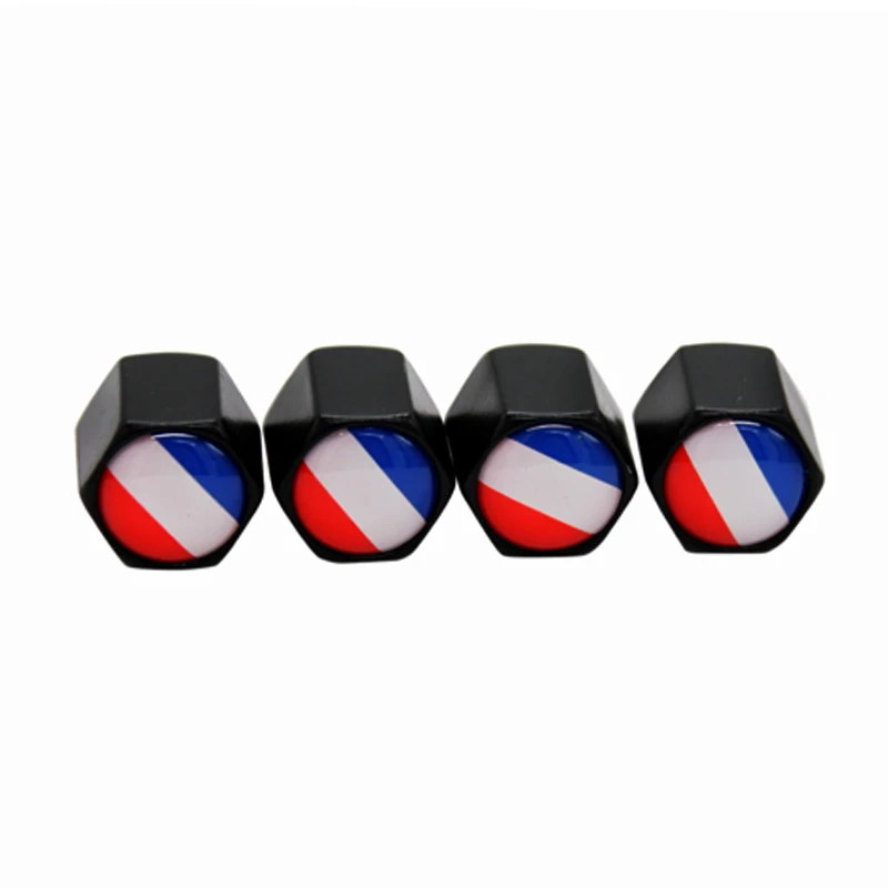 HAUSNN 4 шт. упак. колпачки для штока шин с логотипом флага Франция аксессуары