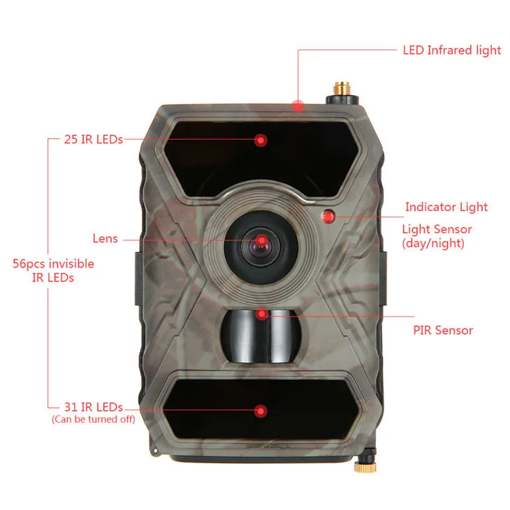 Sifar 3.0CG 12MP HD 1080P камера для охоты 940NM дикой природы 3G сеть gprs/SMS/MMS/FTP 56 шт. IR LED