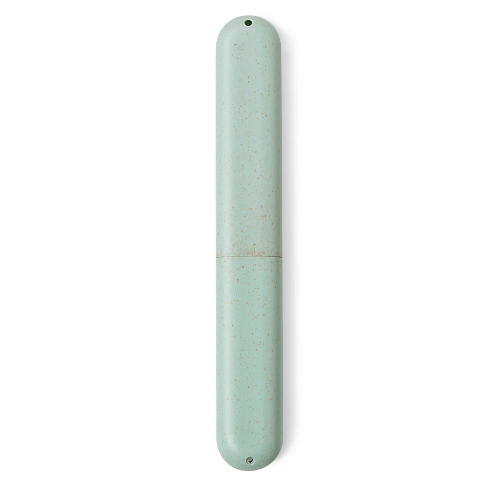 Синий 1 шт. портативная коробка для зубных щеток для путешествий Чехол для зубных щеток пылезащитный Защитный чехол для зубных щеток из пшеничной соломы - Цвет: Синий