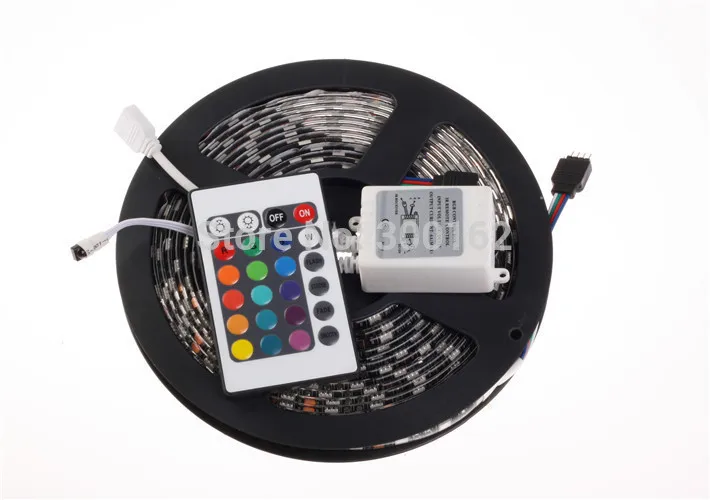 Из светодиодов ленты 24Key управления-black - матрица газа водонепроницаемый PCB 5050 RGB