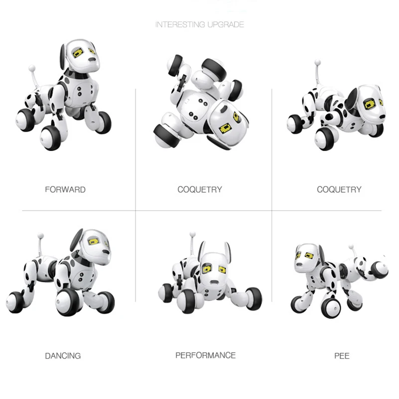 Новинка Электронные Домашние животные радиоуправляемые роботы собаки стоячие