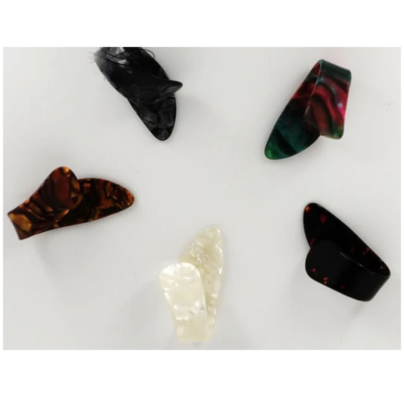 2 шт. пальчиковые гитарные палочки целлюлоидные аксессуары случайные цвета |