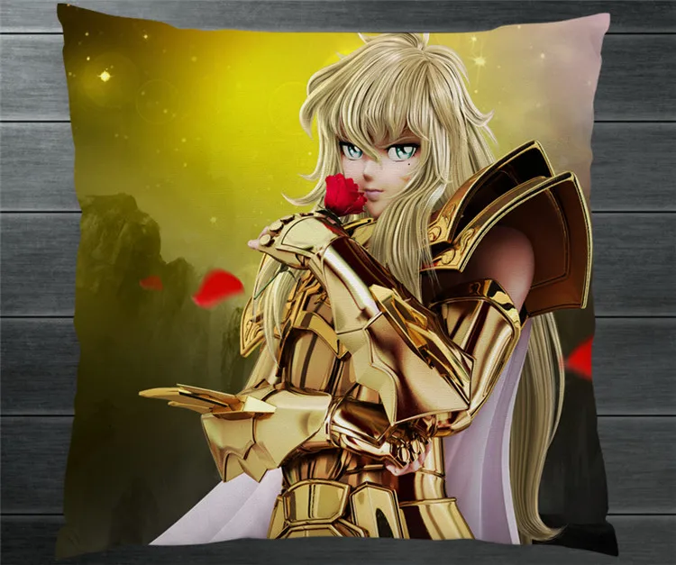 Saint Seiya Золотой Зодиак рыбы Афродита Fanart 40*40 см Двусторонняя Наволочка Чехол для
