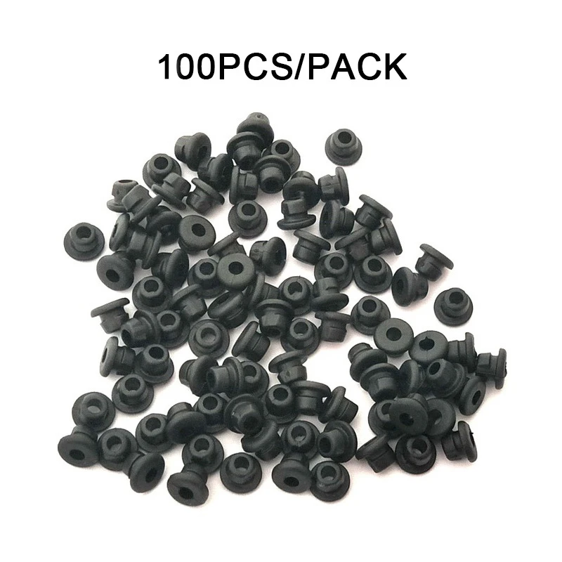 Резиновые втулки для татуировок черные сосков аксессуары 100 шт./упак. иглы