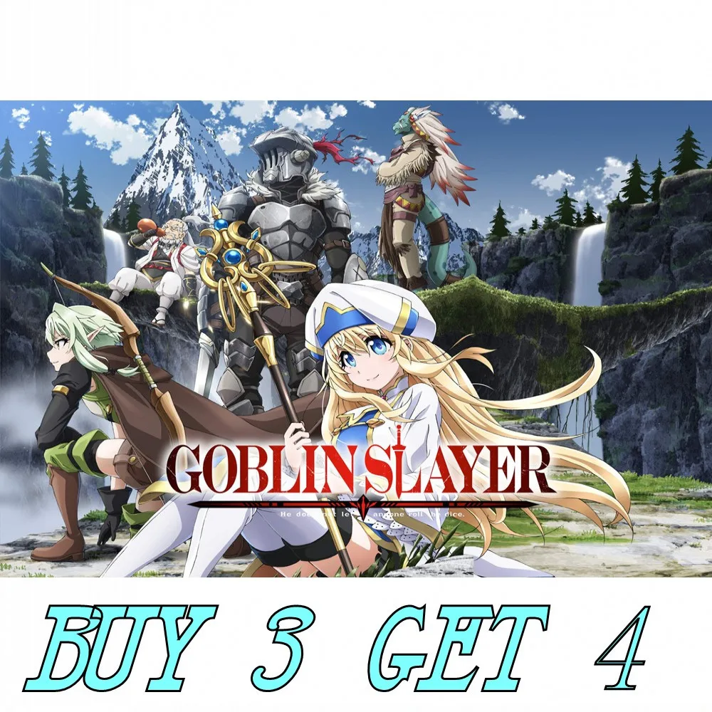 Постеры Goblin Slayer японские мультипликационные персонажи аниме Настенная Наклейка