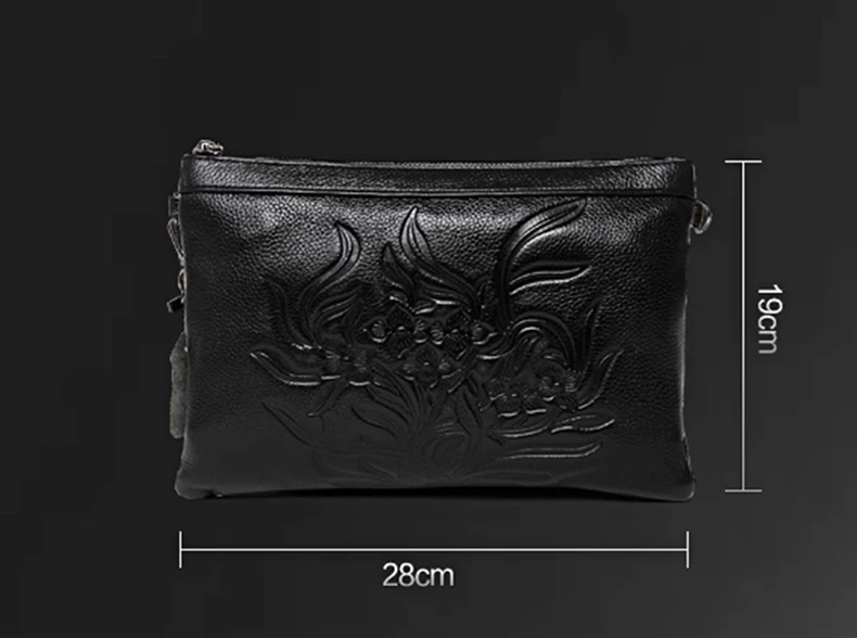 Женская сумка из натуральной воловьей кожи с тиснением модная Наплечная Сумка