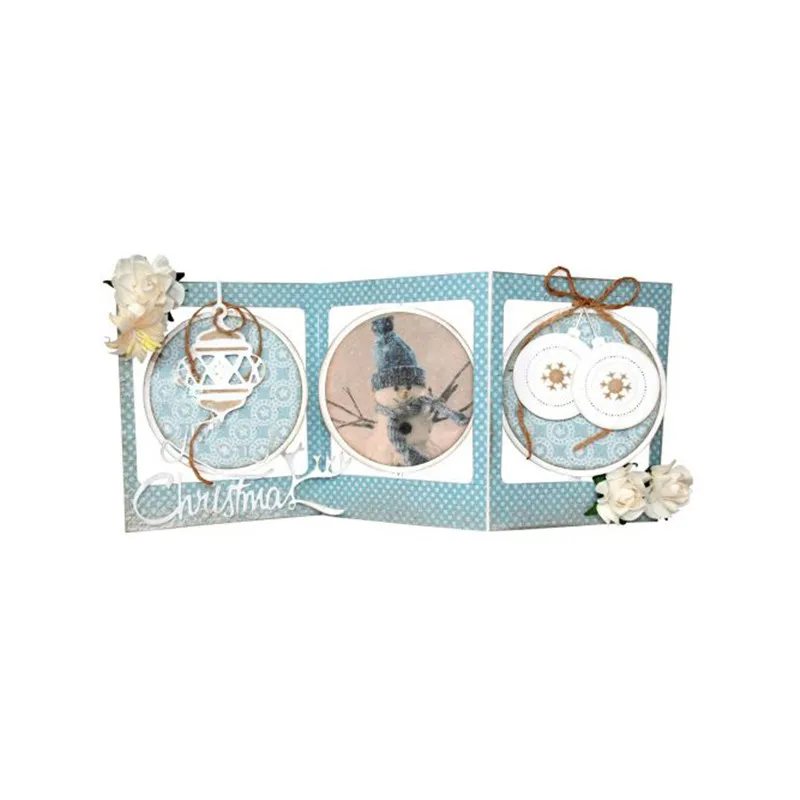 DiyArts рождественские шариковые штампы металлические режущие рамка 2 шт./лот