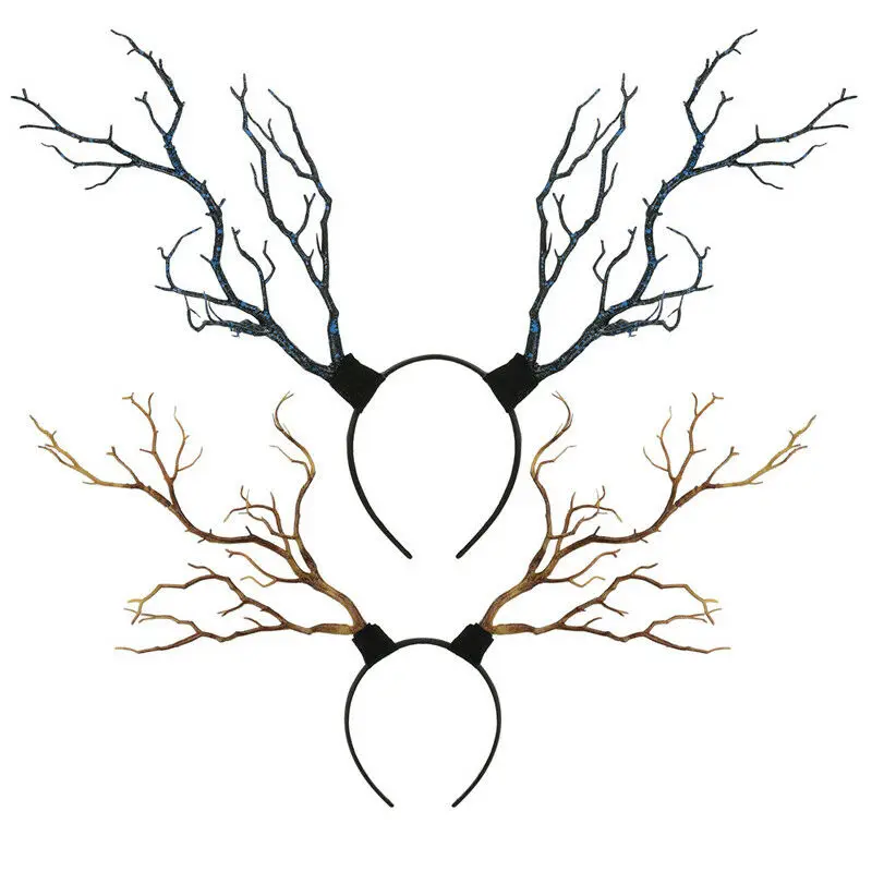 Женский обруч для волос с бабочкой и ветками дерева| |