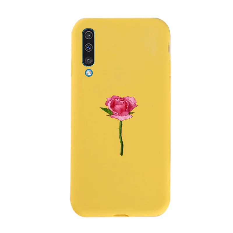 Lamo чехол, окрашенный чехол для samsung Galaxy A50, силиконовый мягкий ТПУ чехол s для samsung A40 A10 A30 A70, розовый милый желтый чехол