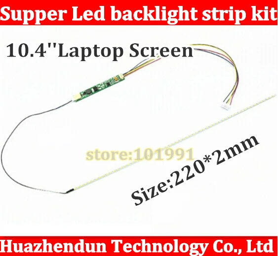 

25pcs 220mm Adjustable brightness led backlight strip kit,Update your 10.4inch laptop ccfl lcd to led panel screen