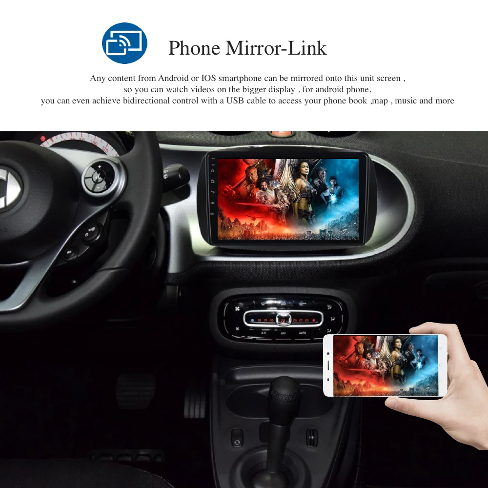 Android 9 0 2 Din GPS для Mercedes Benz Smart ForTwo C453 A453 W453 2016 2017 2018 JBL PX6 DSP IPS HDMI 4 Гб + 64 RDS WIFI BT