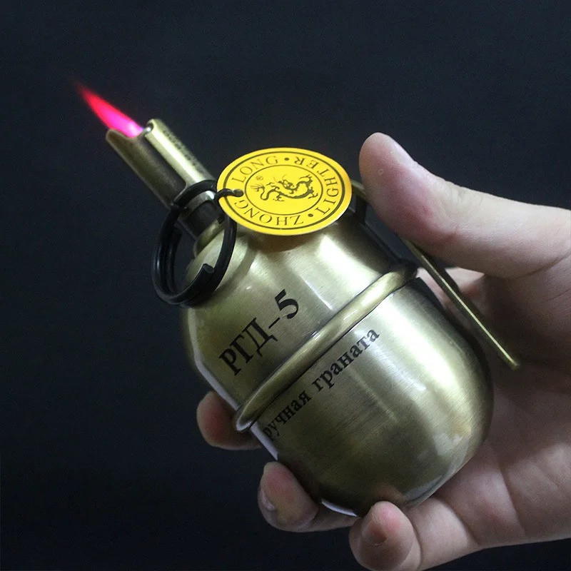 Мини надувная зажигалка и пепельница латунная Зажигалка портативная ручная