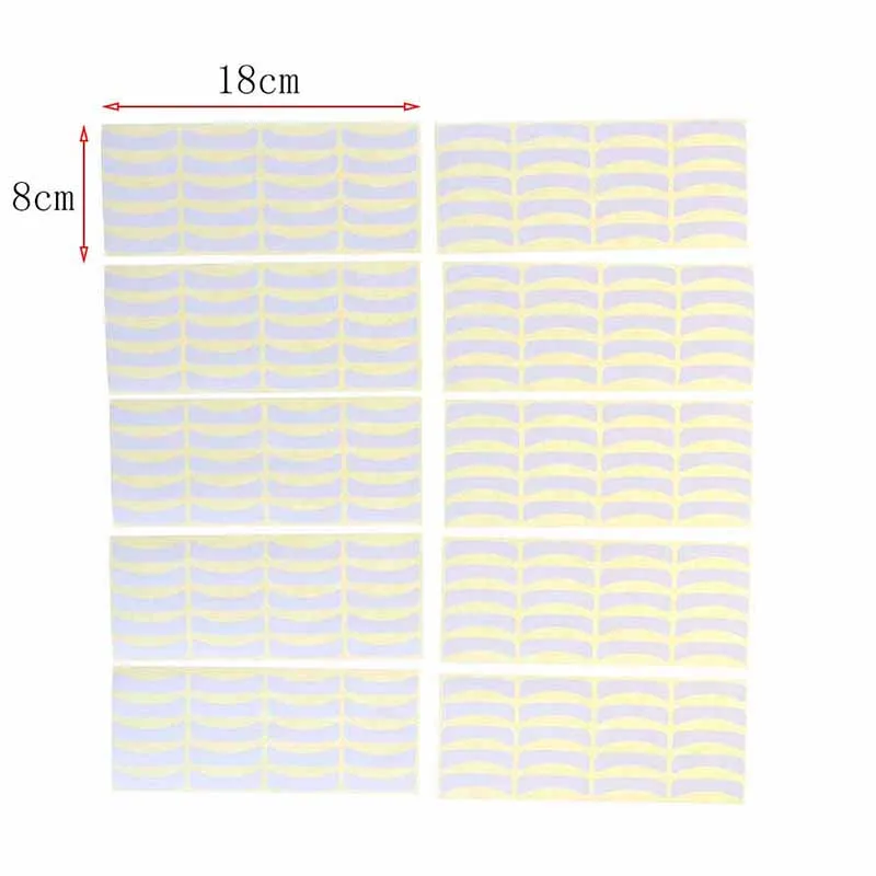 

10sheet/100pairs Paper Eyes Under Pad Eyelash Extension Paper Patches Tip Sticker Wrap Eyelash Disposable Eye Lash Extend Patch