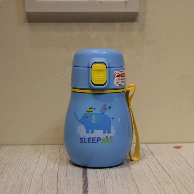 SS 304 термос из нержавеющей стали стакан Мини милая детская соломенная вакуумная