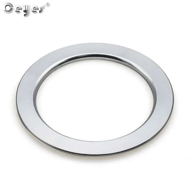 Silver Start Ring Ceyes автомобильный Стайлинг Авто старт стоп зажигание двигателя Кнопка салонные аксессуары кольца чехол для Toyota C HR Yaris Prius чехлы - Название цвета: Silver Start Ring