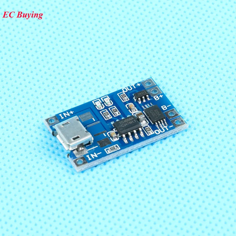 Зарядная плата TP4056 5 шт. Micro USB В 1 А 18650 модуль зарядного устройства для литиевой
