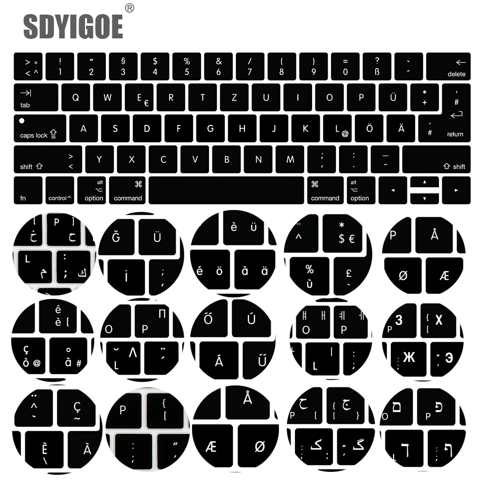 

Universal US and EU Key Silicon Keyboard Cover For MacBook pro with touch bar 13"15 inch Protective film A1706 A1707 A2159 A1990