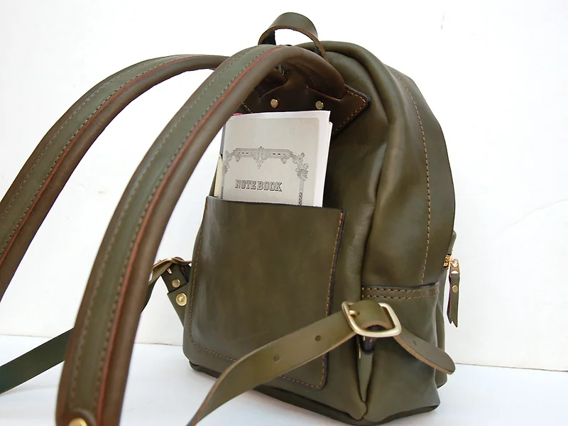 Кожаная сумка ручной работы с рисунком двойная кожаный бумажный сетчатый узор