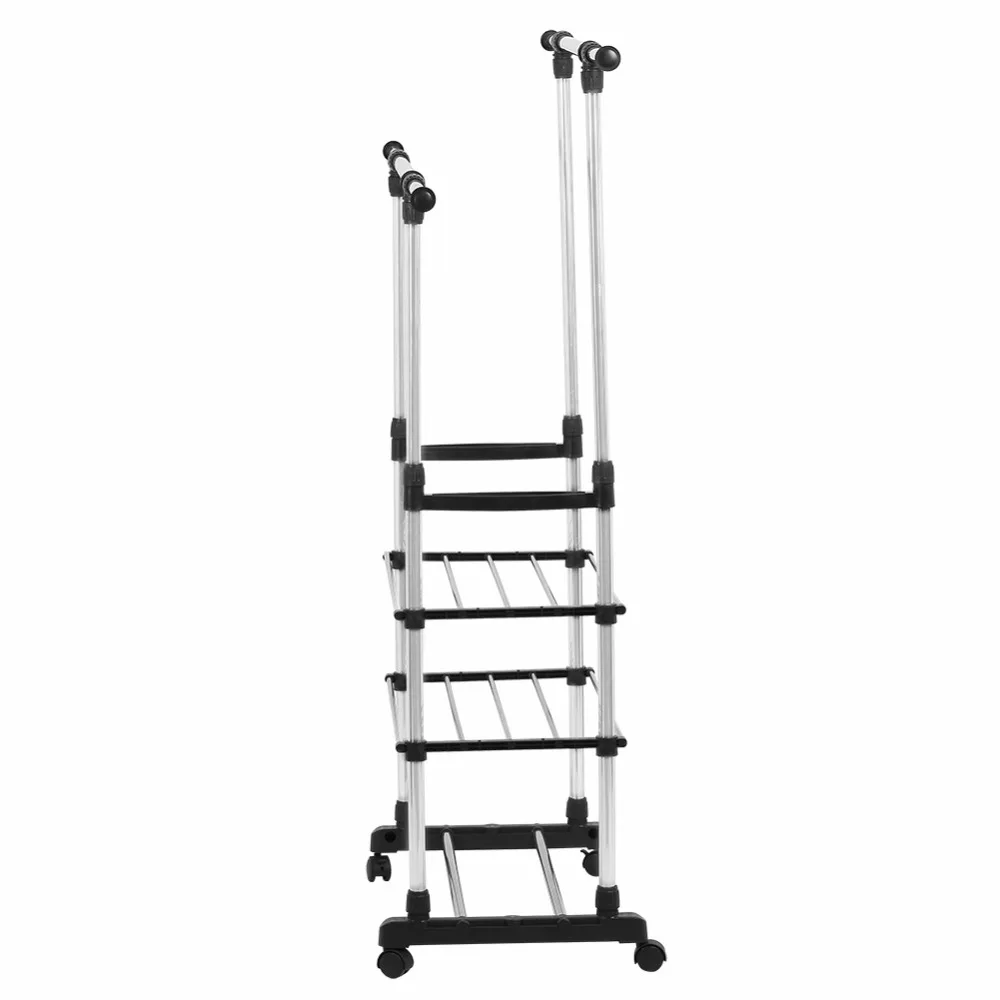 Регулируемый шкаф для одежды хранения сушки переносной органайзер