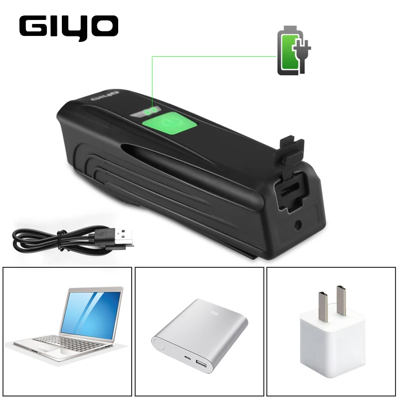 Светодиодный передний фонарь GIYO T6 для велосипеда зарядсветильник через USB мощный
