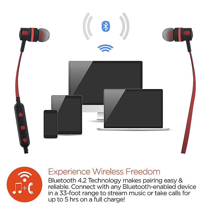 Ubit Flex 2 беспроводные Спортивные Bluetooth наушники с защитой от пота гарнитура для