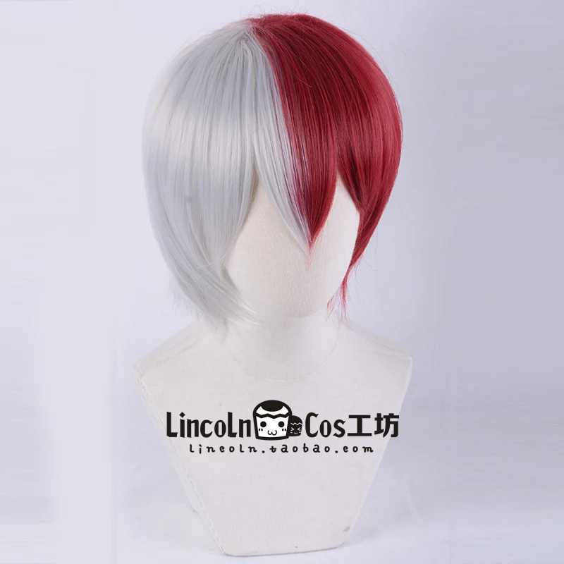 My Boku no Hero Academy Todoroki Shoto Аниме косплей парик+ парик шапка