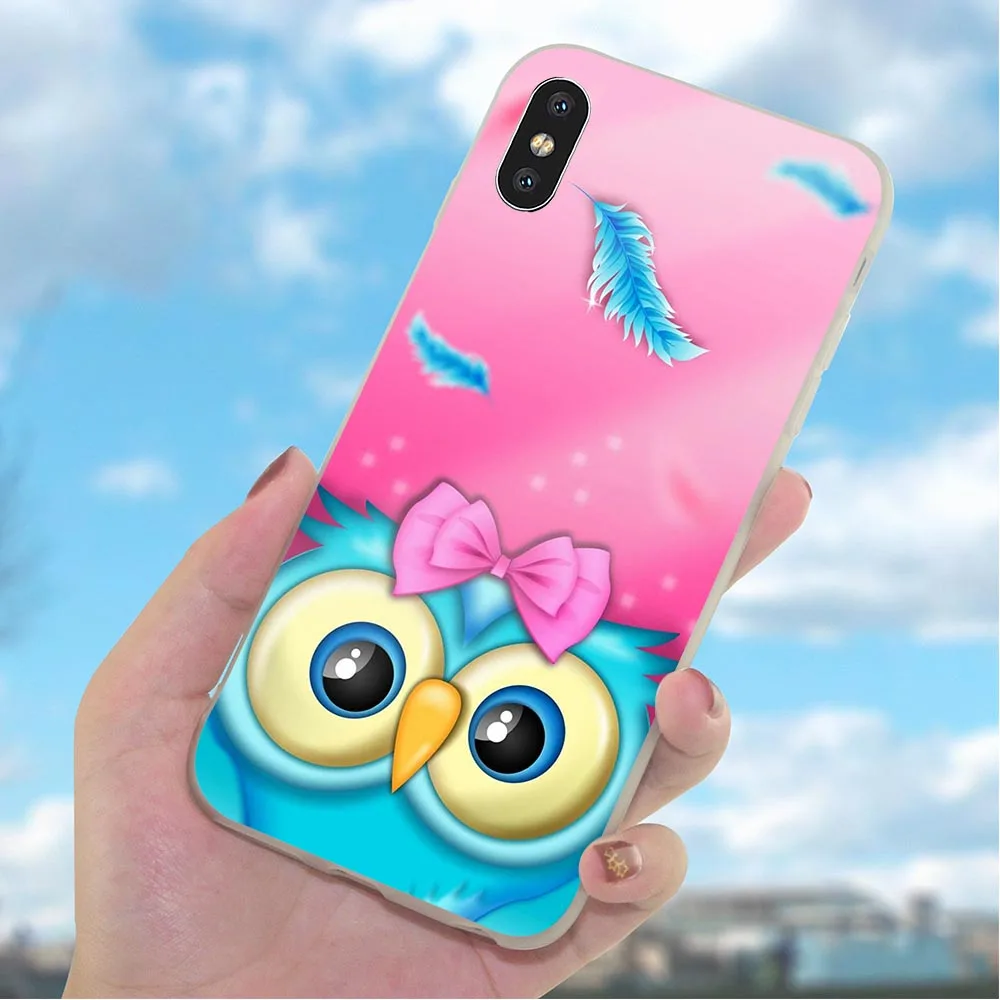 Мягкий ТПУ чехол для телефона iPhone XR Сова крышка Xs Max X 6 6S 8 Plus 7 5S 5 SE Чехлы 11