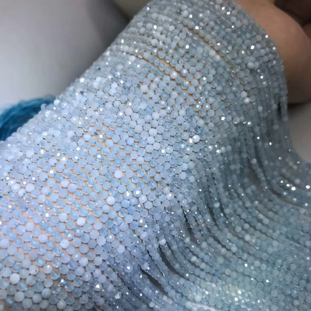 ICNWAY 2-4 мм натуральный драгоценный камень iolite опал Круглые граненые свободные