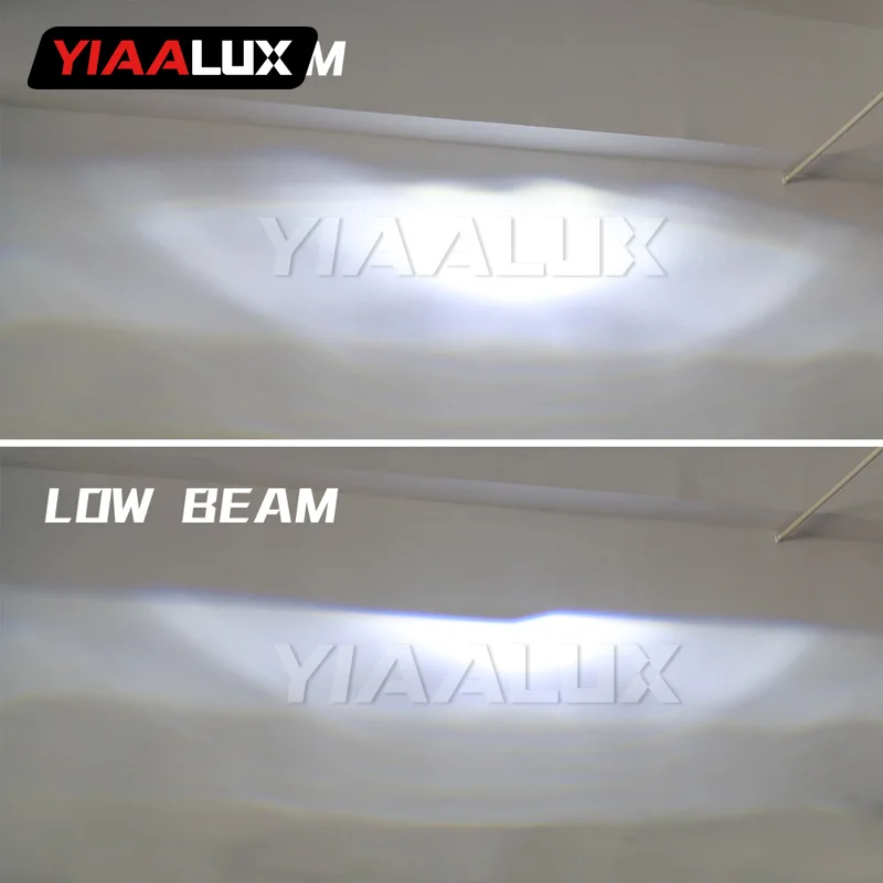 YIAALUX Для Camaro черный корпус прозрачные линзы дальнего/ближнего света светодиодный фара