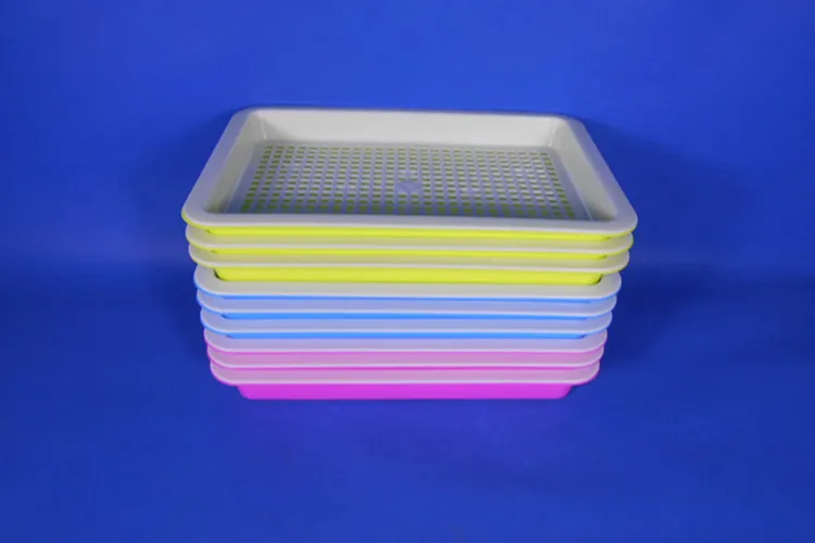 Квадратные средние пластиковые инструменты семена гидропоника садовые горшки