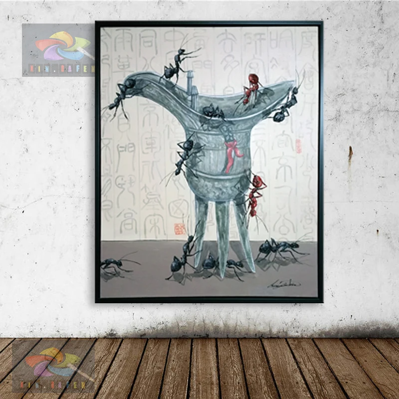 Ручная роспись маслом Дафен художник Лян канбин создан крупномасштабная